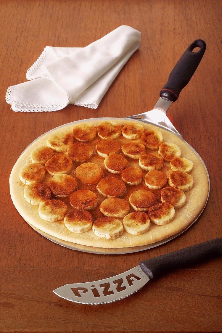 Como fazer pizza de banana